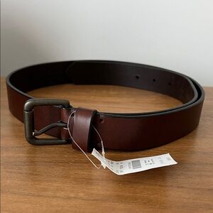 Men's J. Crew Brown Leather Belt